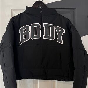 Black Cropped Puffer - Body by Raven Tracy